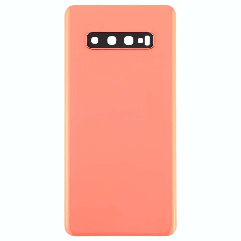 For Galaxy S10+ Battery Back Cover with Camera Lens (Pink)