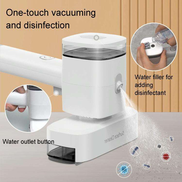 12W Multi-functional Wireless Handheld Cleaner Window Scraping(White)