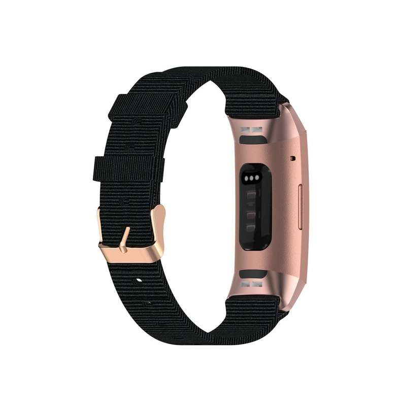 For Fitbit Charge 4 / Charge 3 / Charge3 SE Braided Nylon Watch Band Plastic Head, Size: Free Siz...