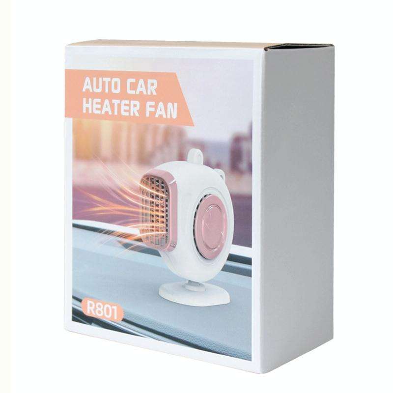 Portable Car Dashboard Electric Heater Winter Defroster, Voltage:12V(Pink)