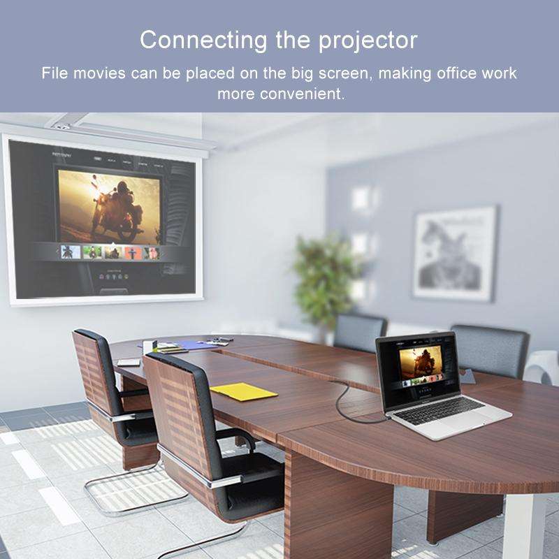 Display Port Male to VGA Female Converter, Length: 20cm(White)
