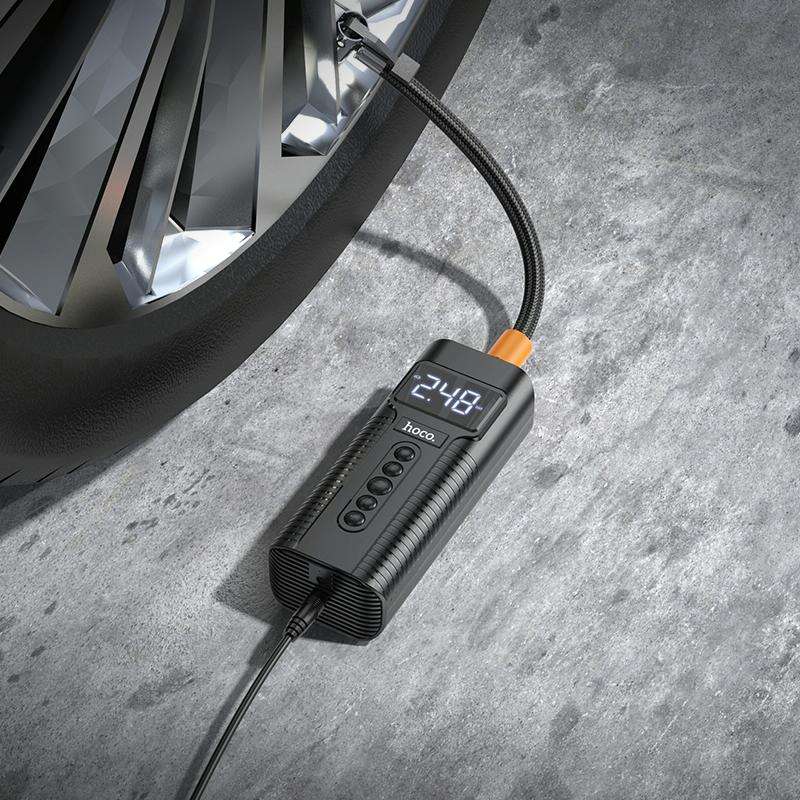 hoco PH55 Roys Smart Car Air Pump(Black)