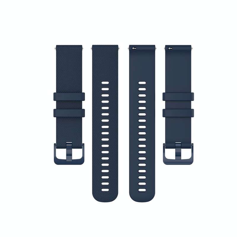 For Garmin Vivoactive 4 22mm Silicone Watch Band(Midnight Blue)