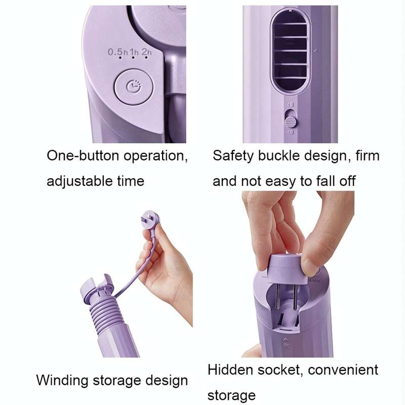 ACA AD-X40 Mini Portable Timing Home Dryer Multifunctional Clothes Dryer, CN Plug(Purple)