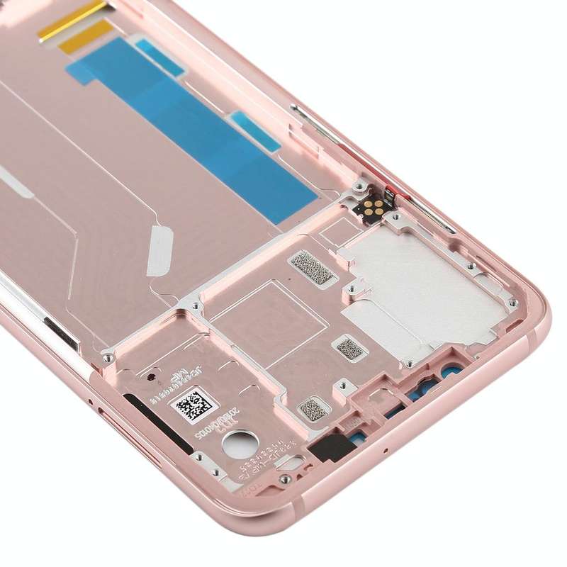Middle Frame Bezel with Side Keys for Xiaomi Mi 8 (Rose Gold)