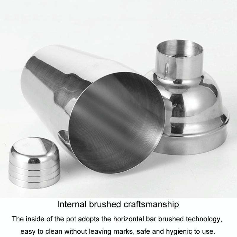 750ml 12 In 1 Stainless Steel Bartender Wooden Stand Set Cocktail Bartending Tools