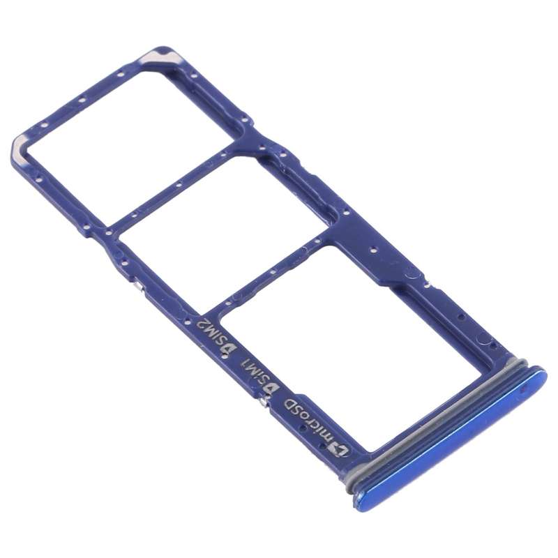 For Samsung Galaxy A9 (2018) SM-A920 SIM Card Tray + SIM Card Tray + Micro SD Card Tray (Blue)