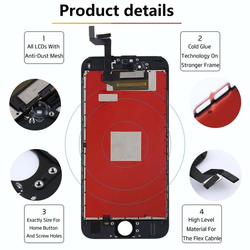 Original LCD Screen for iPhone 6S with Digitizer Full Assembly (Black)