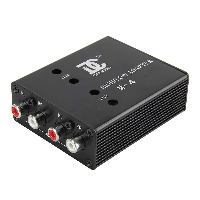 Car Audio Speaker Level Converter High VF Rotates Low VF 4 Ways Auto Car High to Low Impedance Co...