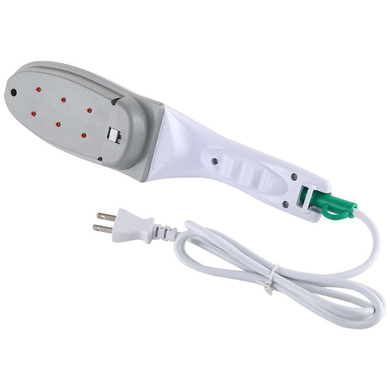 Handheld Garment Steamer Brush Portable Clothes Steam Iron, US Plug 110V(Green)
