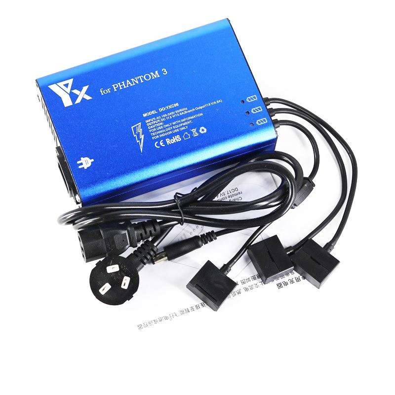 4 in 1 Parallel Power Hub Intelligent Battery Controller Charger for DJI Phantom 3 Standard SE FP...