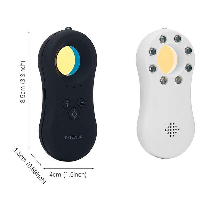 Hotel Anti-Spy Monitoring Detector Portable Monitor Camera Alarm Flashlight Anti-theft Home Infra...