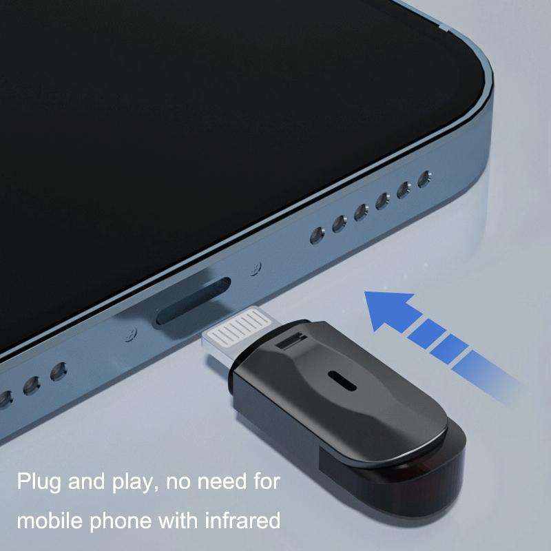 R10 Phone Smart Infrared Transmitter Learning Type Long Distance Remote Control, Interface: Type-...