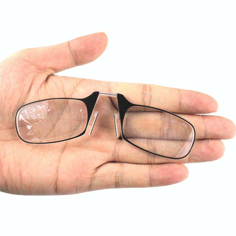 Ultra Thin High-definition Nose Resting Pocket Presbyopic Hypermetropic Reading Glasses, +2.00D(B...