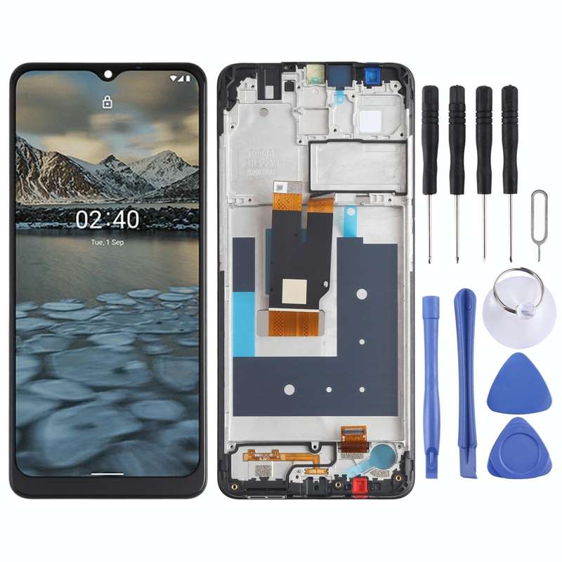 LCD Screen and Digitizer Full Assembly with Frame for Nokia 2.4 TA-1277 TA-1275 TA-1274 TA-1270(B...