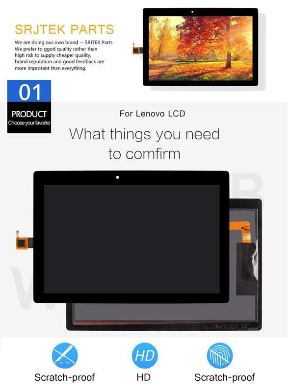 OEM LCD Screen for Lenovo Tab 3 10 Plus TB-X103 / X103F 10.1 inch with Digitizer Full Assembly (B...