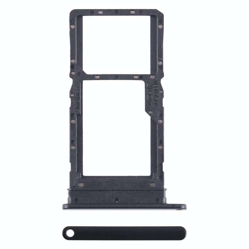 For Honor Play6T SIM + SIM / Micro SD Card Tray (Black)