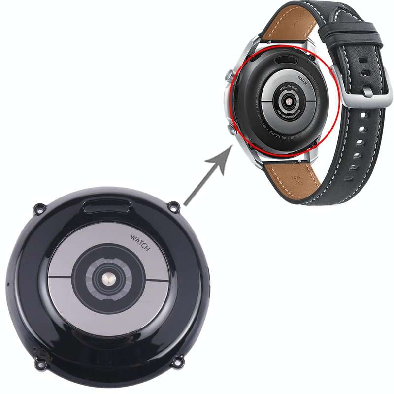 Original Back Cover With Heart Rate Sensor + Wireless Charging Module For Samsung Galaxy Watch 3 ...