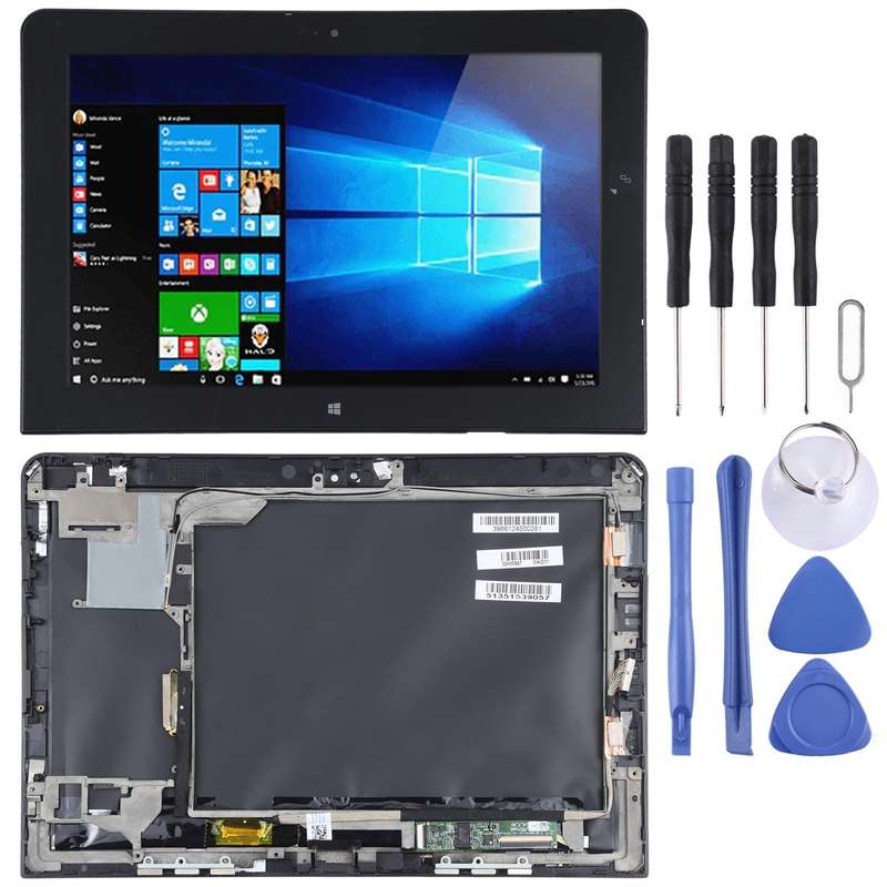 OEM LCD Screen for Lenovo Thinkpad 10 1st Gen B101UAN01.C Digitizer Full Assembly with Frame (Black)