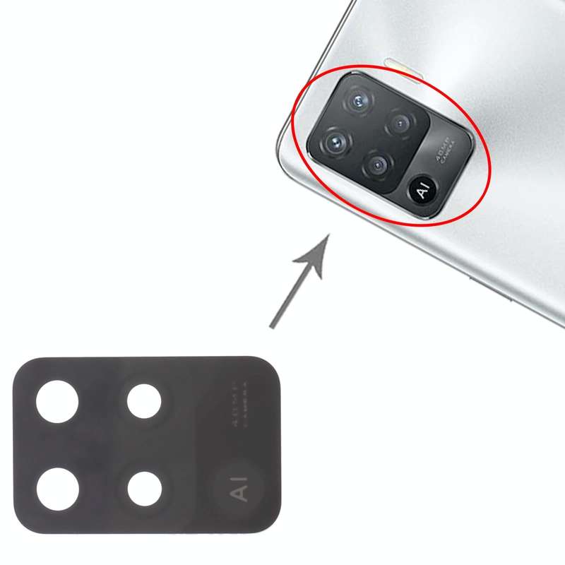 For OPPO Reno5 Lite CPH2205 10pcs Back Camera Lens