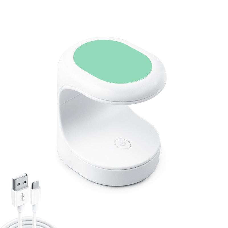 USB Mini Nail Phototherapy Lamp Nail Polish Baking Lamp, Color: Green