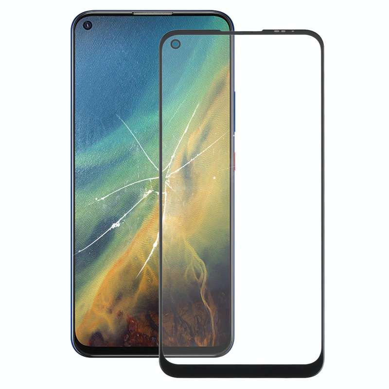 Front Screen Outer Glass Lens for ZTE Blade V2020 5G (Black)
