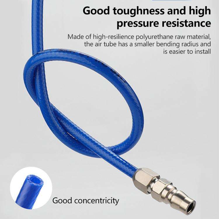 LAIZE High Pressure Flexible Polyurethane Pneumatic Tubing with Connector, Specification:10x6.5mm...