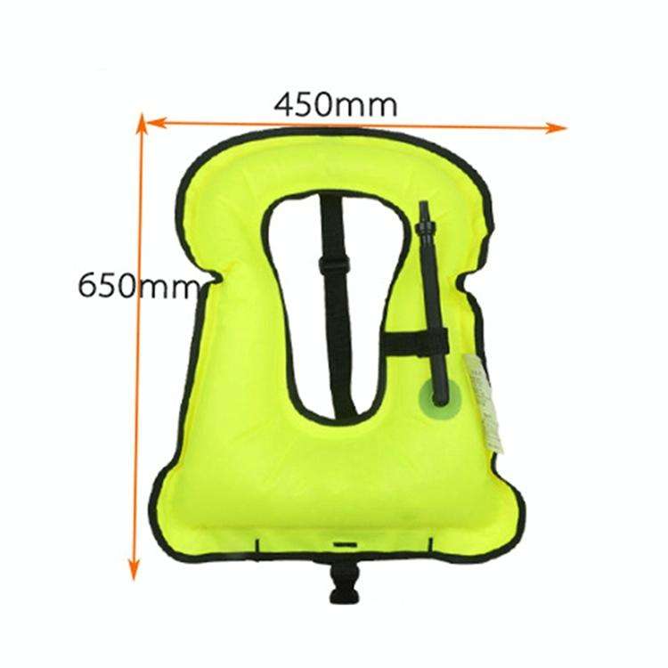 Adult Portable Snorkeling Buoyancy Inflatable Vest Life Jacket Swimming Equipment, Size:650*450mm...