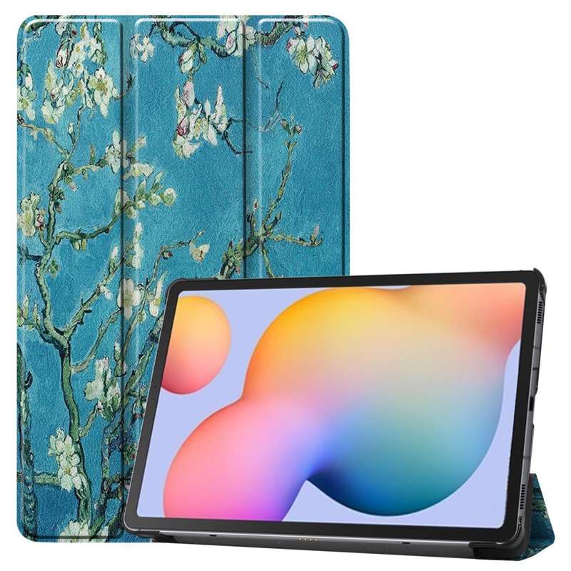 For Samsung Galaxy Tab S6 Lite P610 10.4 inch Colored Drawing Horizontal Flip Leather Case, with ...