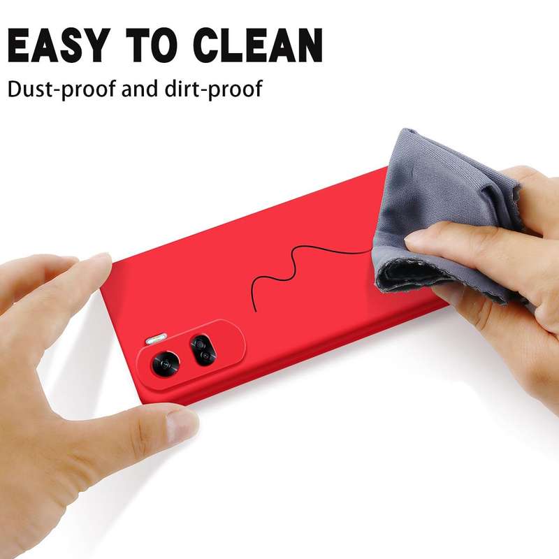 For Honor 90 Lite / X50i Pure Color Liquid Silicone Shockproof Phone Case(Red)