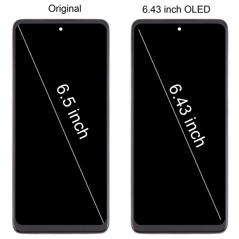 For Samsung Galaxy A52 4G SM-A525 6.43 inch OLED LCD Screen Digitizer Full Assembly with Frame (B...