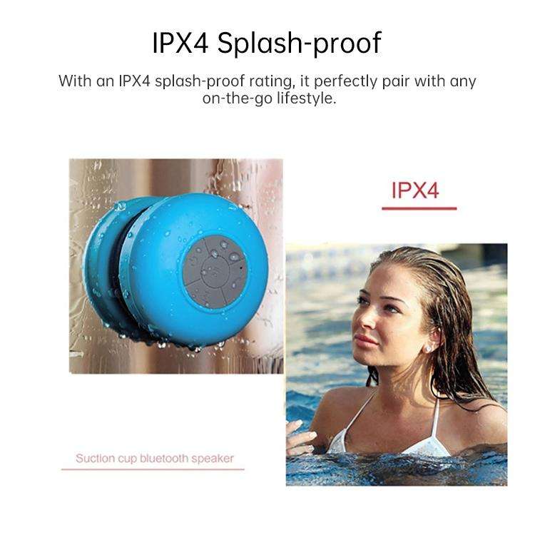 BTS-06 Mini Waterproof IPX4 Bluetooth V2.1 Speaker, Support Handfree Function(Black)