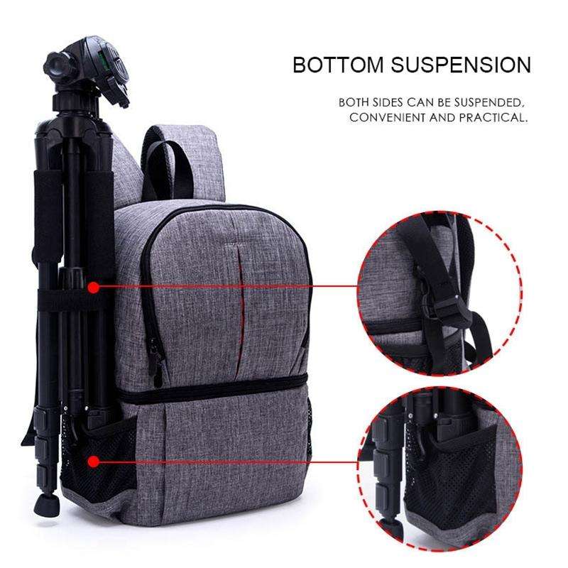 Multi-functional Waterproof Nylon Shoulder Backpack Padded Shockproof Camera Case Bag for Nikon C...