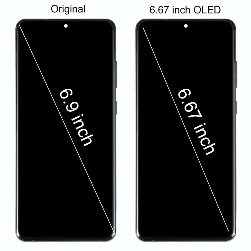 For Samsung Galaxy S20 Ultra 4G/5G SM-G988 6.67 inch OLED LCD Screen Digitizer Full Assembly with...