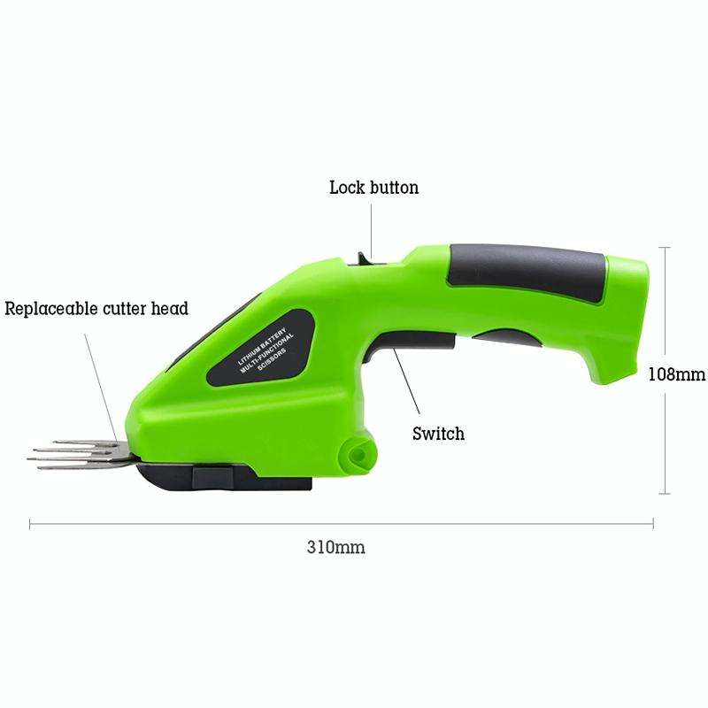 HILDA 3 In 1 Motorized Fence Trimmer Li-Ion Pruning Tools, Voltage: 3.6V