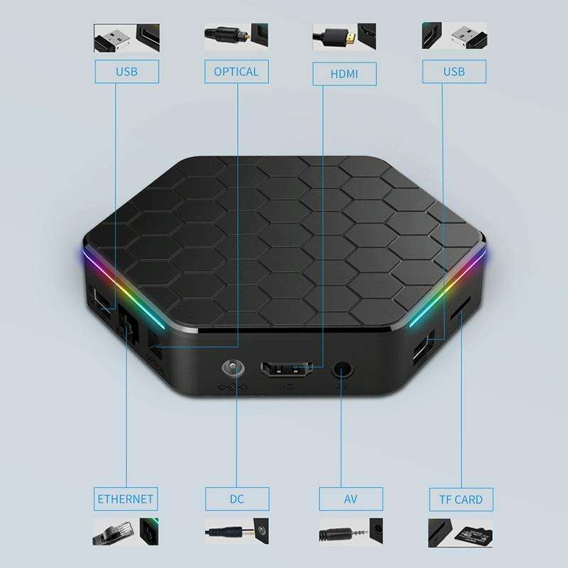 T95Z Plus 8K WiFi6 Android 12.0 Smart TV Box with Remote Control, 2GB+16GB, Allwinner H618 Quad-C...