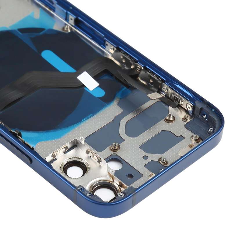 Battery Back Cover (with Side Keys & Card Tray & Power + Volume Flex Cable & Wireless Charging Mo...