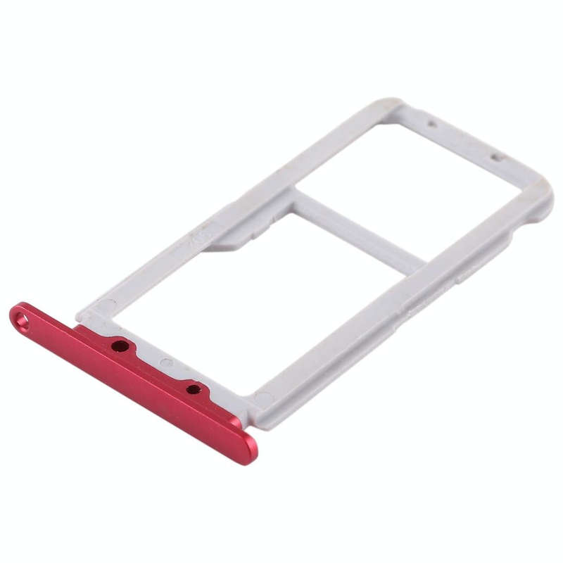 SIM Card Tray + SIM Card Tray / Micro SD Card for Huawei Honor View 10 / V10(Red)