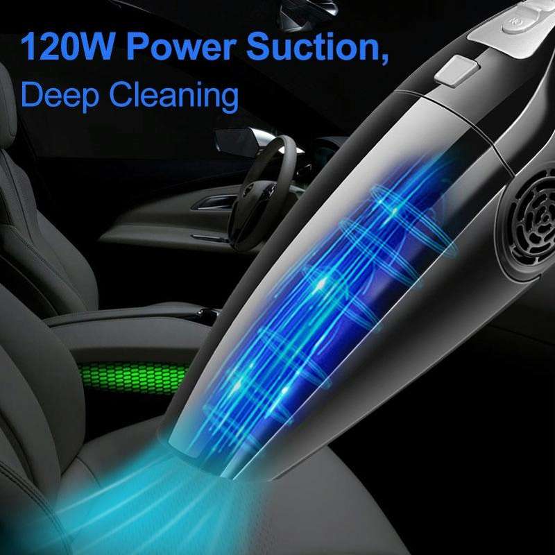 Car Vacuum Cleaner High Power 120W Home Car Dual-use Vacuum Cleaner Powerful Dry and Wet Wired Mo...