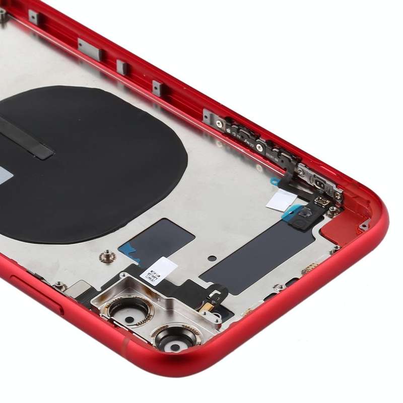 Battery Back Cover (with Side Keys & Card Tray & Power + Volume Flex Cable & Wireless Charging Mo...