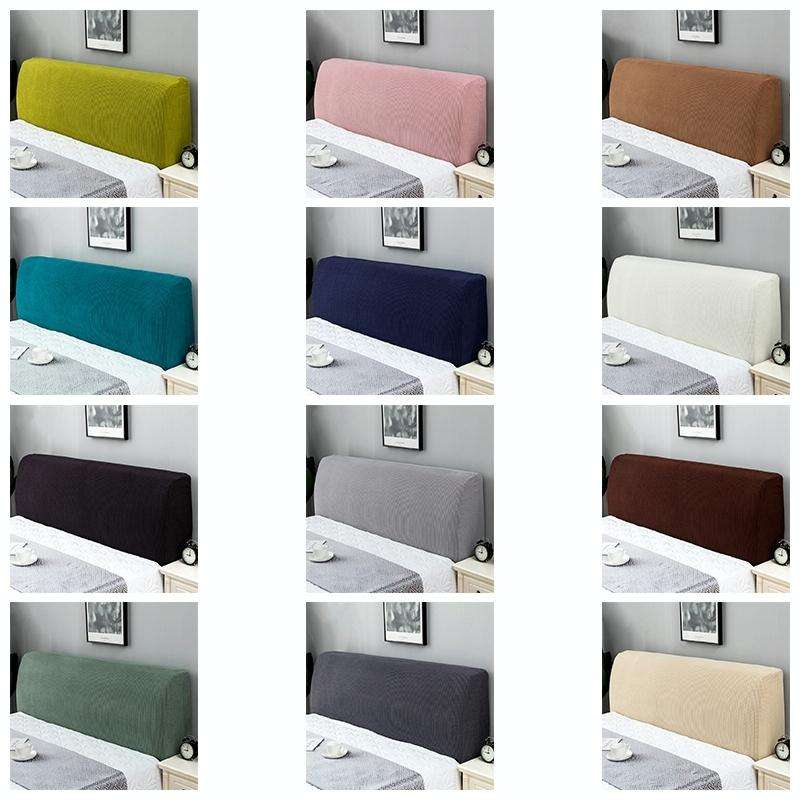 Polar Fleece Elastic Full Covered Headboard Dust Cover, Size:200cm(Light Gray)