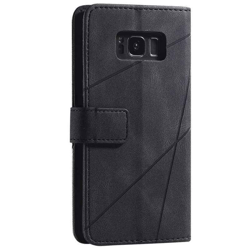 For Samsung Galaxy S8 Skin Feel Splicing Horizontal Flip Leather Case with Holder & Card Slots & ...
