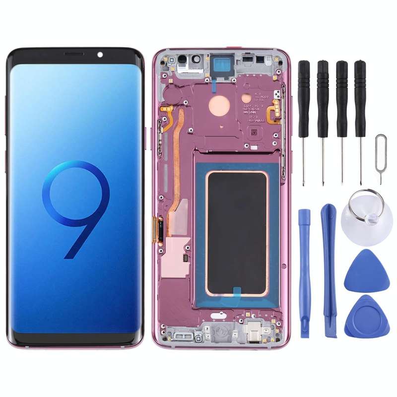 Super AMOLED LCD Screen for Galaxy S9+ / G965F / G965F / DS / G965U / G965W / G9650 Digitizer Ful...