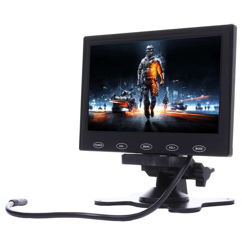 7.0 inch 800*480 Car Surveillance Cameras Monitor with Adjustable Angle Holder & Remote Control, ...