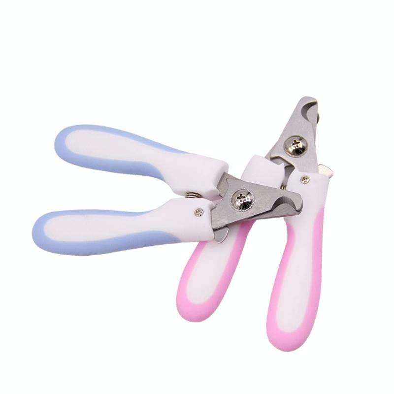 Pet Nail Clippers and Polisher Set, Size: Small(Pink)