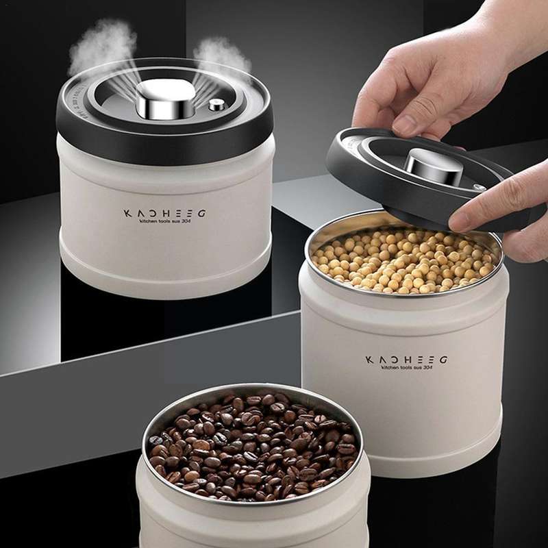 Kacheeg Sealing Can Pressed Vacuum Coffee Bean Tea Cans, Capacity: 750ml