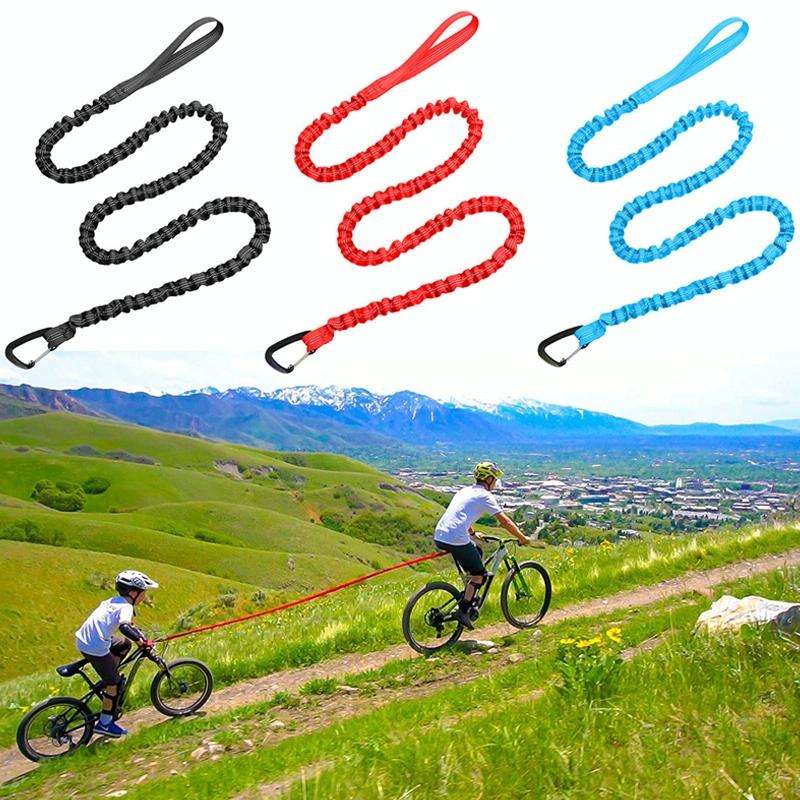ZXCQYS-L Bicycle Tow Rope Mountain Bike Parent-Child Pull Rope Portable Tow Rope(Blue)