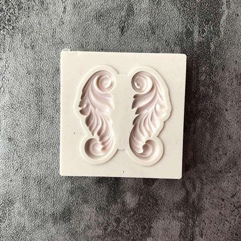 5 PCS Relief Fondant Cake Silicone Mold DIY Chocolate Mold,Style: D216