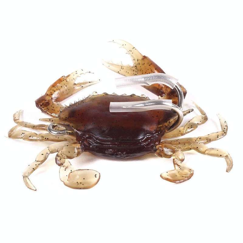 3 PCS HENGJIA SO068 Submerged Crab Hook Anti-hanging Bottom Ice Fishing Bait, Color: 8cm 19g 3