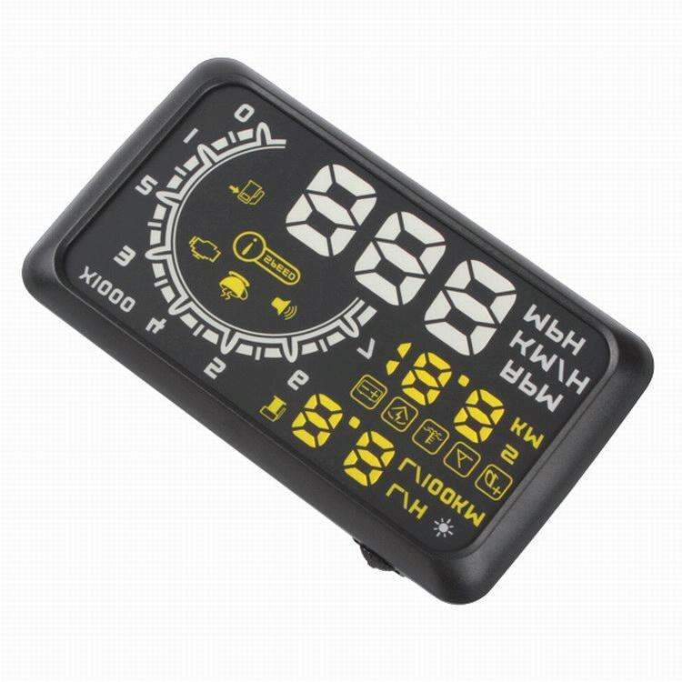 W02 5.5 inch Car OBDII HUD Fuel Consumption Warning System Vehicle-mounted Head Up Display Projec...